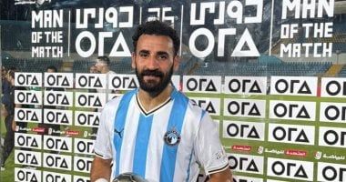 مهند لاشين يحصد جائزة أفضل لاعب فى مواجهة بيراميدز والمصرى