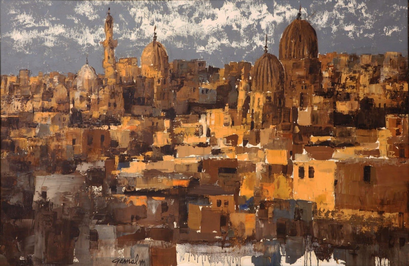 لوحة الفنان جمال مليكة