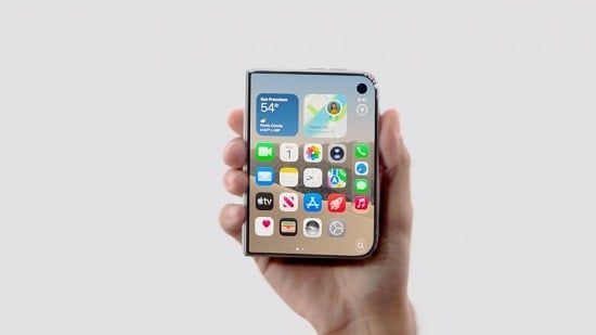أبل تكشف iPhone Duo القابل للطي بشاشتين وتصميم جديد (9)