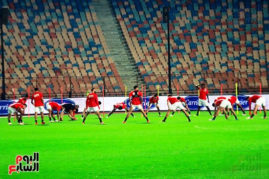 تدريب منتخب مصر لمباراة انجولا