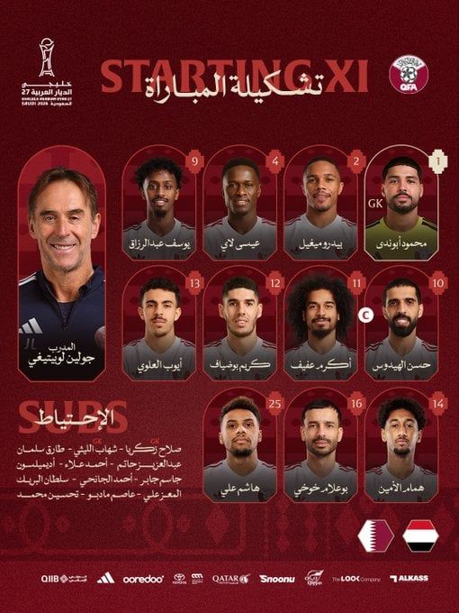 تشكيل منتخب قطر