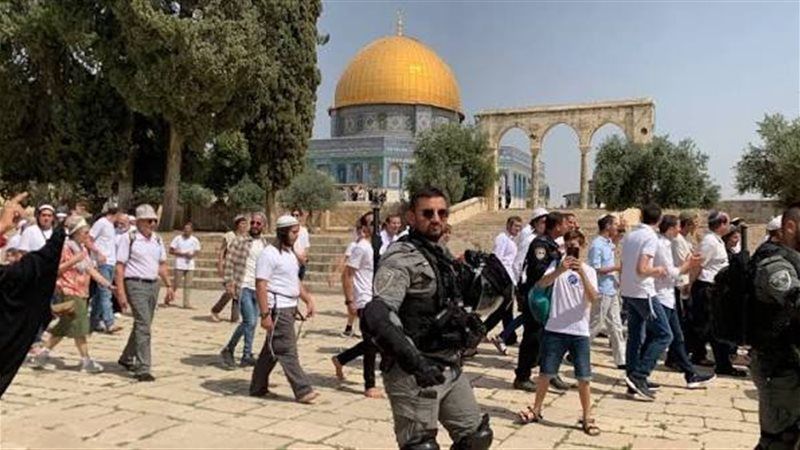 "الأوقاف الإسلامية بالقدس": 907 مستوطنين اقتحموا المسجد الأقصى بحماية شرطة الاحتلال
