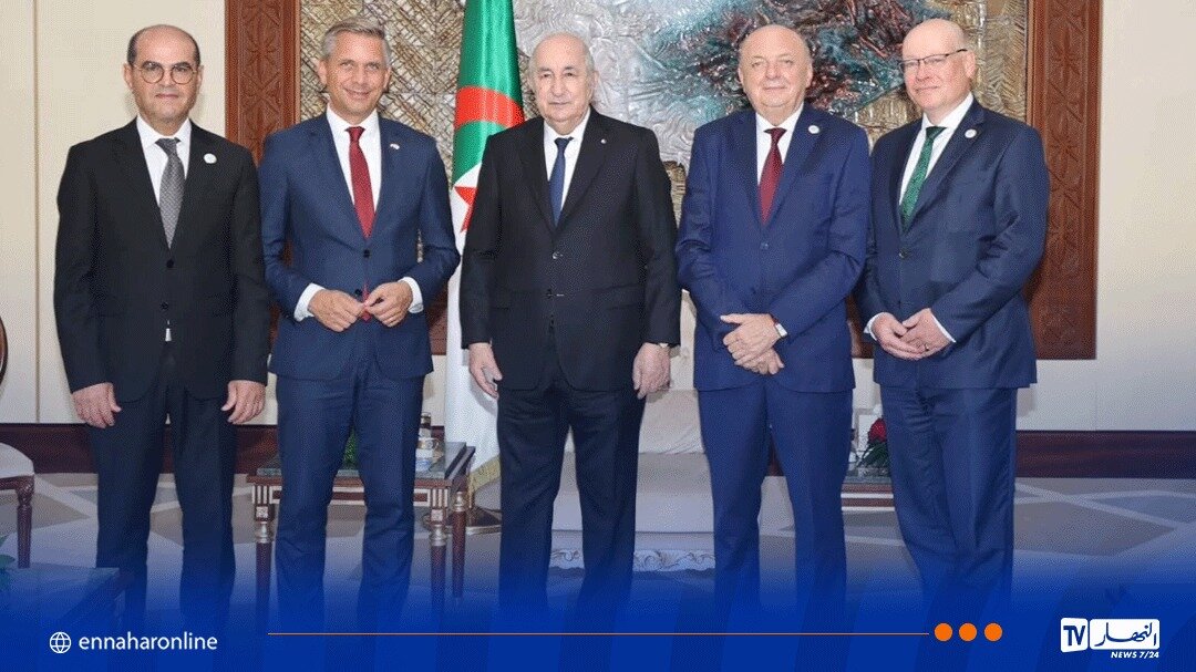 رئيس الجمهورية يستقبل وزراء الطاقة للدول المنخرطة في مشروع الممر الجنوبي للهيدروجين
