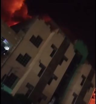 حريق مدرسة النيل جاردن بأوسيم