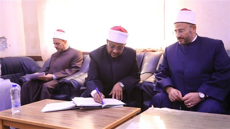 أمين البحوث الإسلامية ومساعديه يتفقدون منطقة وعظ شمال سيناء