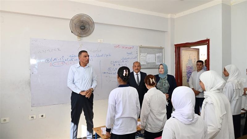 محافظ جنوب سيناء يتفقد مدرسة الشهيد عمرو شكري خلف الإعدادية بنات