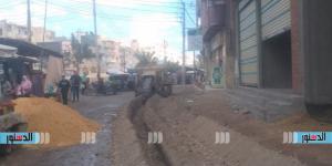 حفر وتوصيل شبكة الغاز الطبيعي بمطوبس في كفر الشيخ
