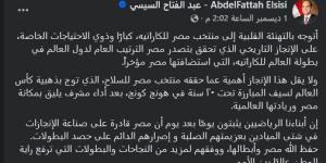 الرئيس السيسي يثمّن إنجازات الكاراتيه والسلاح وبيراميدز في 2025
