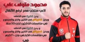 متولى يحصد 4 ذهبيات وفضيتين..وإياد يسيطر على برونزيات البطولة العربية للأثقال