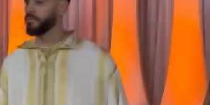 محمود بنتايج يظهر بالقفطان المغربي في حفل زفافه على ابنة أحمد سليمان عضو مجلس إدارة الزمالك (صور)