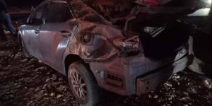 إصابة 6 أشخاص في انقلاب سيارة ونقلهم لمستشفى السادات المركزي