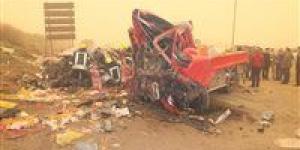 ارتفاع حالات الوفيات فى حادث تصادم طريق كفر داود السادات إلى 9 أشخاص