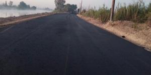 بدء أعمال رصف طريق المعاهدة بالقصاصين الجديدة بطول 3 كم