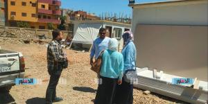 متابعة ميدانية لمشروع إعادة بناء مستشفى سمسطا المركزي ببني سويف