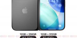 تسريبات تكشف أسعار وسعات أول iPhone قابل للطى من آبل