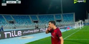 أحمد بلحاج يتقدم لسيراميكا بهدف على إنبى فى الشوط الأول