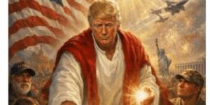 ترامب ينشر صورة صادمة…. واتهامات بالاساءة للمسيح