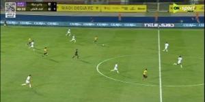 وادى دجلة يتقدم على البنك الأهلى بهدف فى الشوط الأول