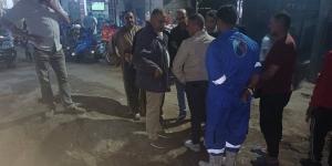 رئيس "مياه الغربية" يتابع أعمال الإحلال والتجديد بشارعي البهى والجلاء بالمحلة