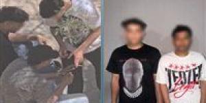 سقوط طالبين لتعطيهما المخدرات بأحد شوارع النزهة