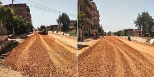 رصف ميدان عرابي واستكمال تطوير طريق "شما- ساقية المنقدي- منوف" في المنوفية