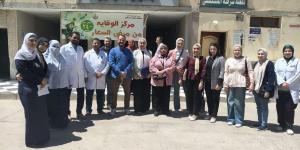 فريق من وزارة الصحة يتابع تطوير الأداء بمستشفى أبشواي ووحدة فرقص بالفيوم
