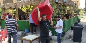 حملات مكثفة بمدينة العاشر لرفع الإشغالات واستعادة الانضباط الحضاري في الأحياء السكنية (صور)