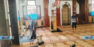 حملات موسعة للنظافة والتطهير والتعقيم بمساجد مطروح استعدادا لاستقبال عيد الأضحى