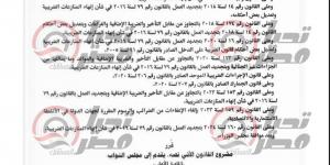 خاص.. تحيا مصر ينشر نص مشروع قانون تجديد العمل بقانون إنهاء المنازعات الضريبية حتى 31 ديسمبر