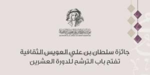 قيمتها 750 ألف دولار أمريكى.. استمرار الترشح لجائزة العويس الثقافية