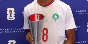 أوناحى يحصد جائزة أفضل لاعب فى مباراة المغرب وكندا بكأس العالم 2026