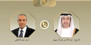 وزير الخارجية يبحث مع نظيره الإماراتي العلاقات الثنائية وتطورات الأوضاع في المنطقة