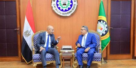 محافظ الدقهلية يستقبل وزير التعليم عقب جولته التفقدية بعدد من مدارس المحافظة