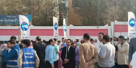 مسيرة حاشدة لأبناء تعليم طامية بالفيوم في انتخابات مجلس النواب 2025 (صور)