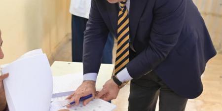 النائب عصام هلال عفيفي الامين العام المساعد لمستقبل وطن يدلي بصوته بمسقط راسه بمدينة الحوامديه