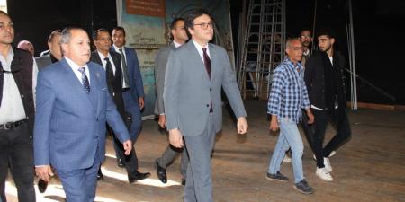 وزير الثقافة يتفقد قصر ثقافة بورسعيد للوقوف على أعمال تطويره