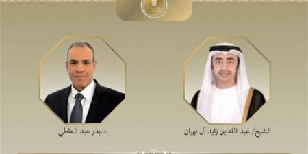 اتصال هاتفي بين وزيري خارجية مصر والإمارات لبحث تطورات غزة وتعزيز الشراكة الاقتصادية