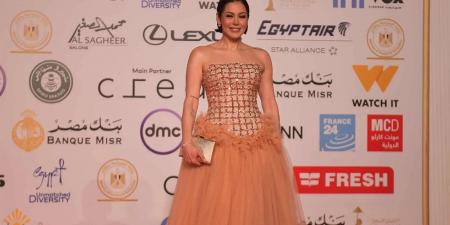 لقاء الخميسي على ريد كاربت حفل افتتاح مهرجان القاهرة السينمائي الدولي.. صور