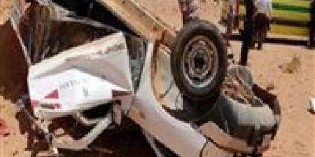 إصابة 28 عاملا فى حادث انقلاب سيارة ربع نقل ببنى سويف