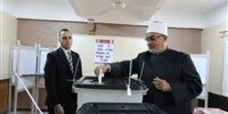 مفتي الجمهورية يُدلي بصوته في انتخابات مجلس النواب لعام 2025