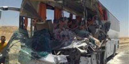 تصادم مروع على الصحراوي الغربي بالمنيا .. إصابة 5 بينهم مدرب كرة السلة بنادي الزمالك