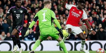 التشكيل الرسمي لمباراة أرسنال وبايرن ميونخ في دوري أبطال أوروبا