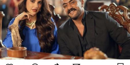 دراما رمضان.. أحمد العوضي مع درة في كواليس تصوير "علي كلاي"