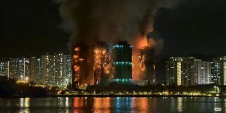 ارتفاع عدد ضحايا حريق هونج كونج إلى 83 قتيلاً و250 مفقودًا