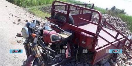 إصابة 4 أطفال إثر انقلاب تروسيكل بأسيوط