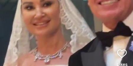 الصور الأولى من حفل زفاف أروى جودة في مصر