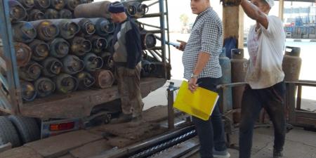 ضبط مصنع لتعبئة البوتاجاز تلاعب في أوزان أسطوانات البوتاجاز بالجيزة
