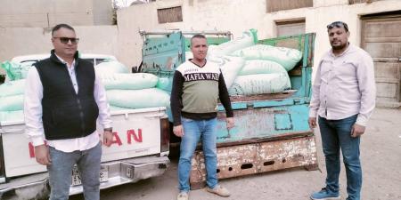 مديرية تموين الجيزة .. ضبط 182 شيكارة دقيق مدعم ولحوم فاسدة بالبدرشين