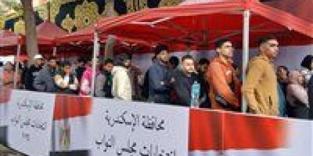 استمرار توافد الناخبين بلجان أول الرمل بالإسكندرية للتصويت في انتخابات مجلس النواب