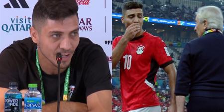 محمد شريف قبل مواجهة الأردن: "حلمي طولان "أبويا" ومفيش خلاف بيني وبينه.. والموضوع اتفهم غلط"